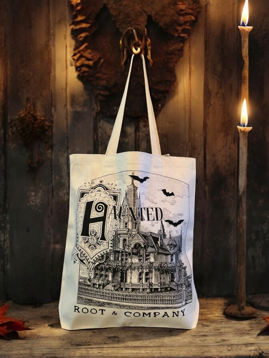 Root and Company - Haunted House Antique Fancy Canvas Tote Bag