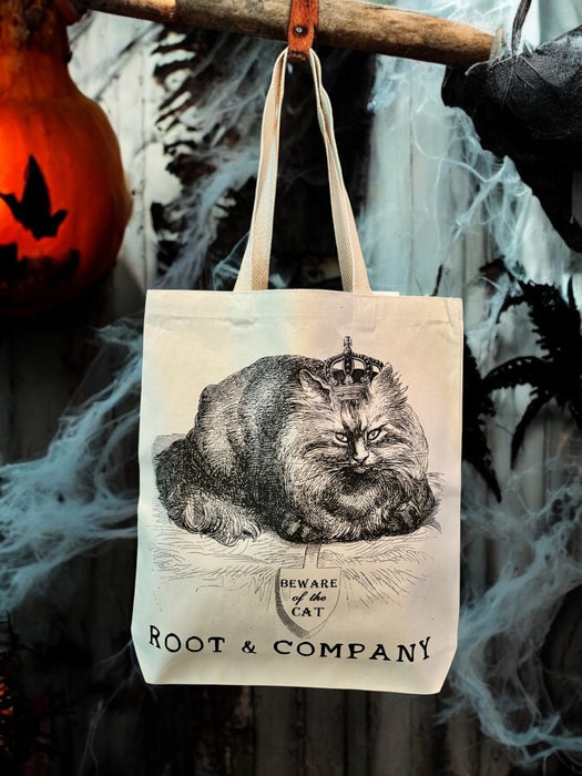 Root and Company - Beware of the Cat Canvas Tote Bag