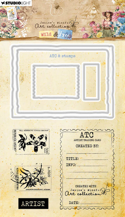 Studio Light - JMA Stamp & Cutting Die ATC & Stamps Wild & Free