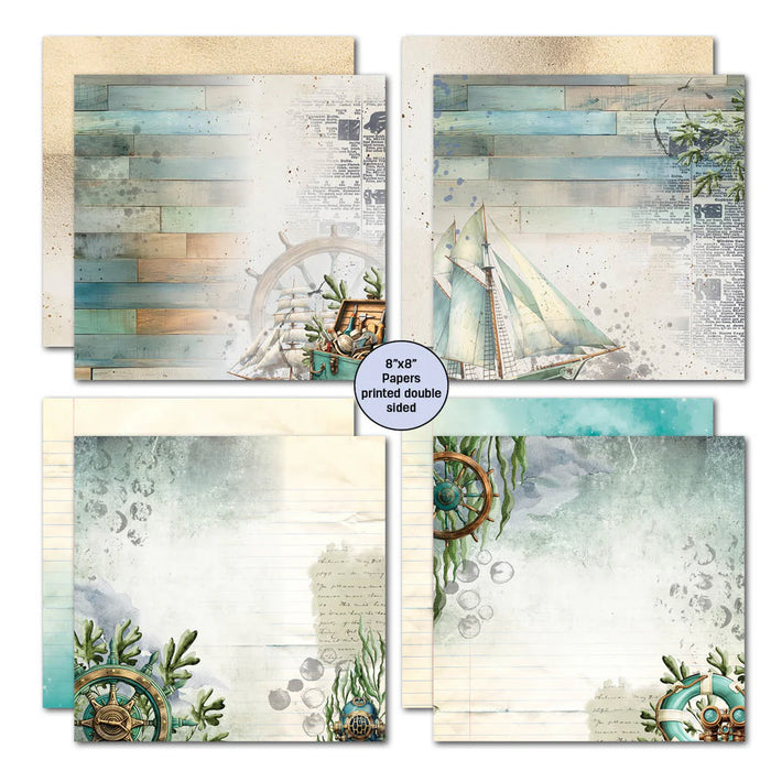 3Quarter Designs - Maritime Tides 8x8 Paper Pack