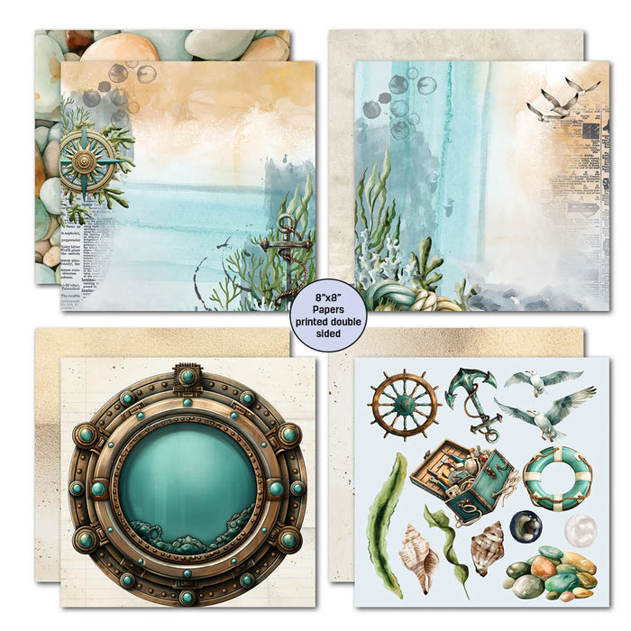 3Quarter Designs - Maritime Tides 8x8 Paper Pack