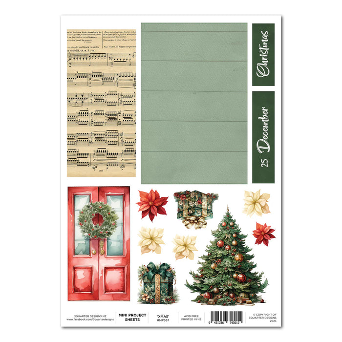 3Quarter Designs - XMAS Magic - Mini Project Sheet