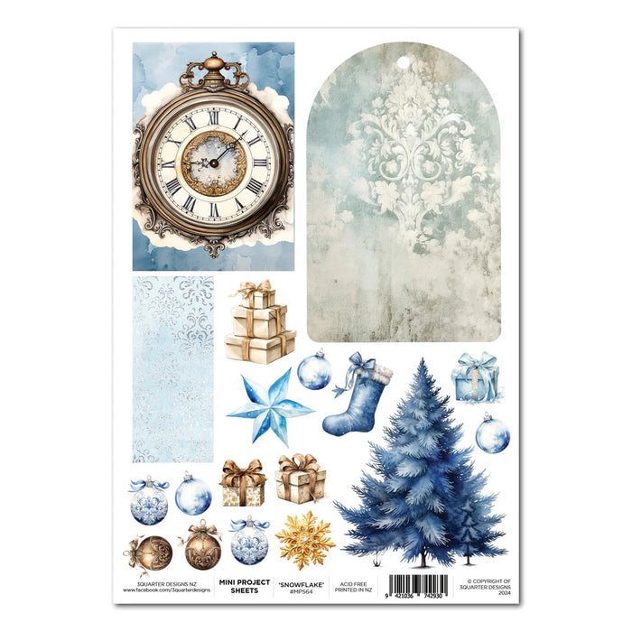 3Quarter Designs - Snowflake Season - Mini Project Sheet