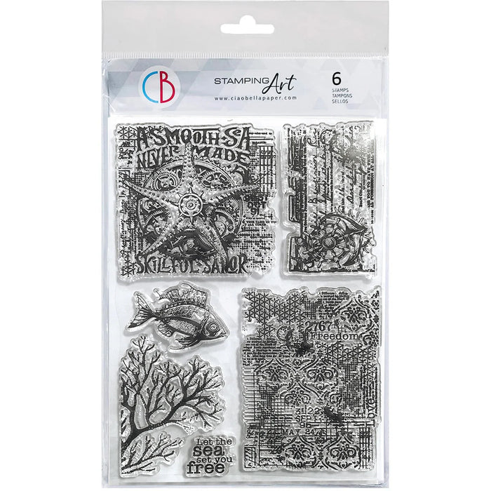 Ciao Bella - Clear Stamp Set 6"x8" Submersible Secrets