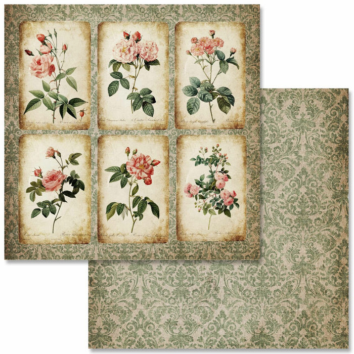 Decoupage Queen - Antique Roses Scrapbook Set - Mini 6 x 6