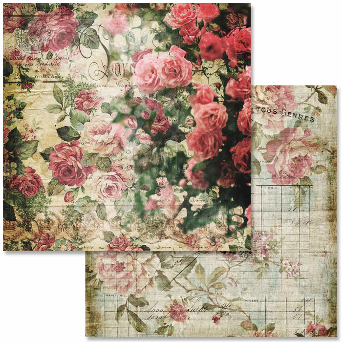 Decoupage Queen - Antique Roses Scrapbook Set - Mini 6 x 6