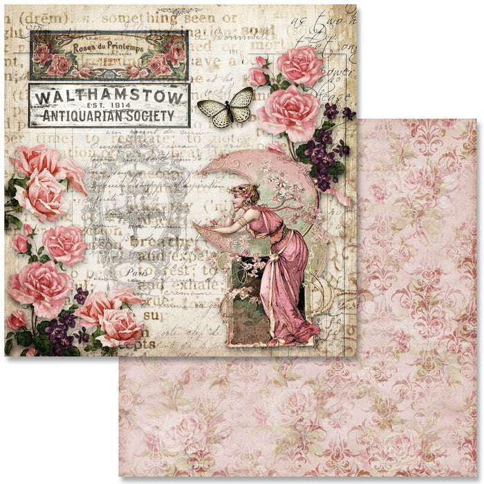 Decoupage Queen - Antique Roses Scrapbook Set - Mini 6 x 6