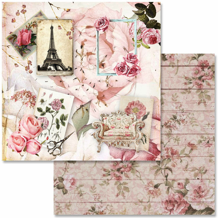 Decoupage Queen - Antique Roses Scrapbook Set - Mini 6 x 6