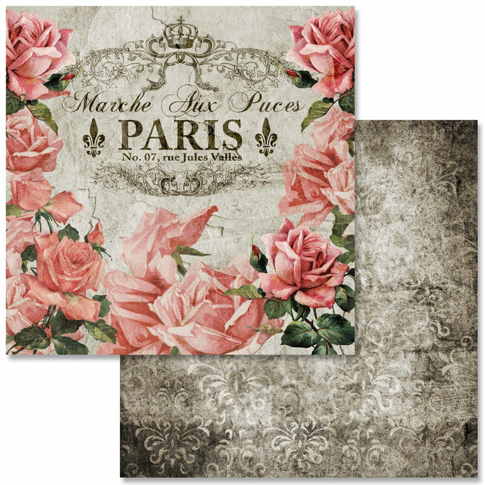 Decoupage Queen - Antique Roses Scrapbook Set - Mini 6 x 6