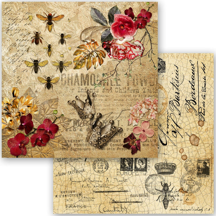 Decoupage Queen - Queen Bee Collection Scrapbook Set - Mini 6 x 6