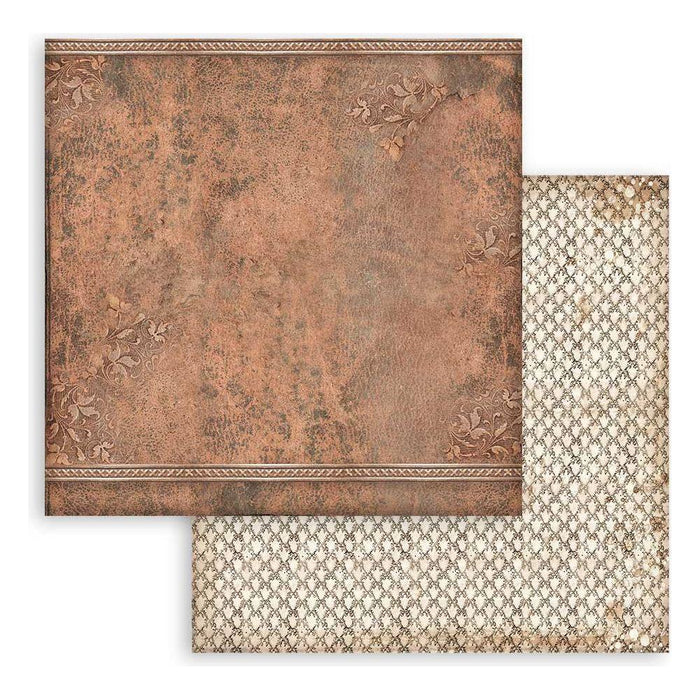 Stamperia - Scrapbooking Pad 8"x8" Backgrounds - Vintage Library