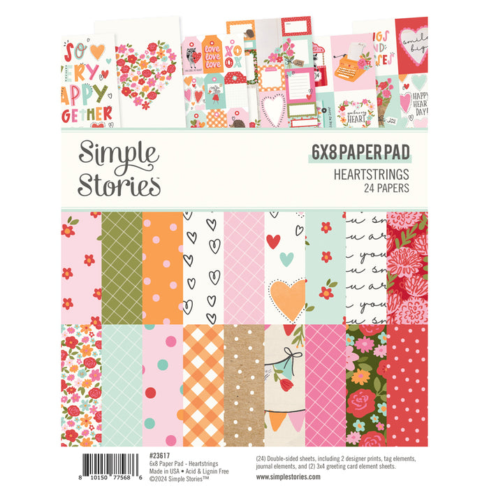 Simple Stories - Heartstrings Collection - 6 x 8 Paper Pad