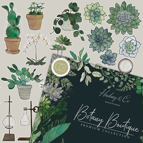 Craft Consortium - Botany Boutique Collection - 12 x 12 Paper Pad