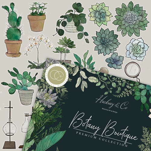 Craft Consortium - Botany Boutique Collection - 6 x 6 Paper Pad