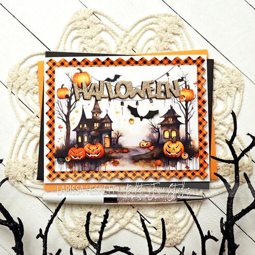 Picket Fence Studios - Paper Glaze - Luxe - Haunted Pumpkin Midnight