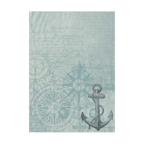 Stamperia - Sea Land Collection - A6 Rice Paper - Backgrounds - 8 Pack