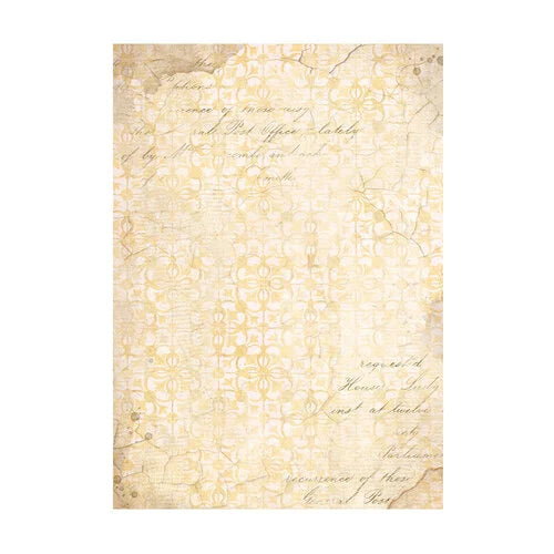 Stamperia - Golden Harmony Collection - A6 Rice Paper - Backgrounds - 8 Pack