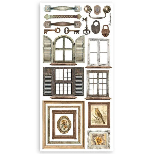 Stamperia - Golden Harmony Collection - Paper Cut-Outs - Double-Face - 4 Sheets