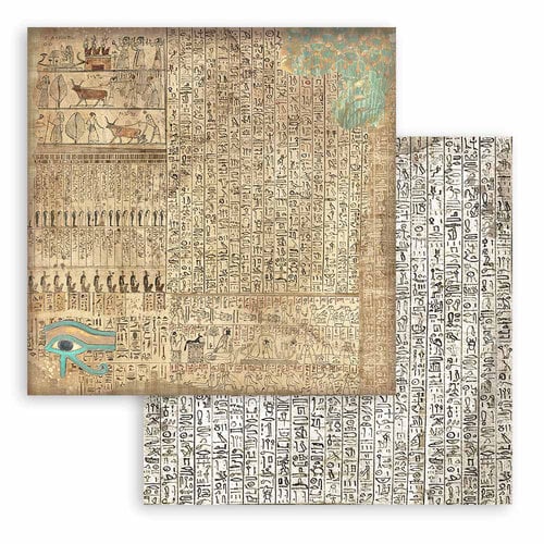 Stamperia - Fortune Collection - 12 x 12 Paper Pad - Backgrounds - Land of Pharaohs