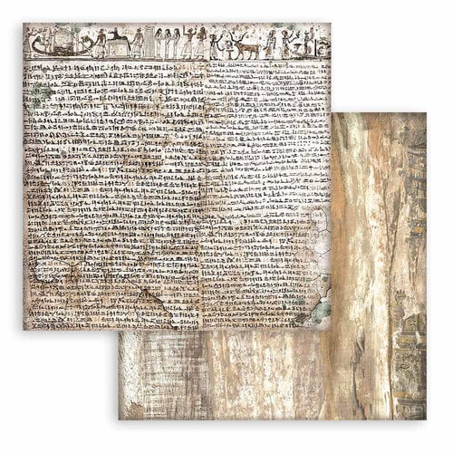 Stamperia - Fortune Collection - 12 x 12 Paper Pad - Backgrounds - Land of Pharaohs