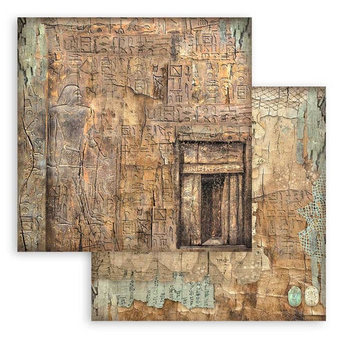 Stamperia - Fortune Collection - 12 x 12 Paper Pad - Backgrounds - Land of Pharaohs