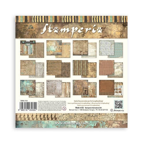 Stamperia - Fortune Collection - 12 x 12 Paper Pad - Backgrounds - Land of Pharaohs