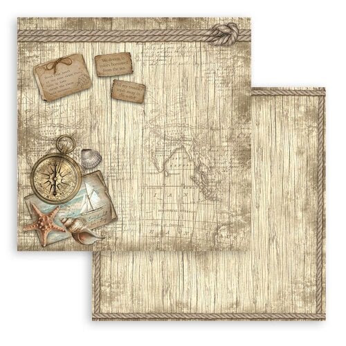 Stamperia - Sea Land Collection - 12 x 12 Paper Pad