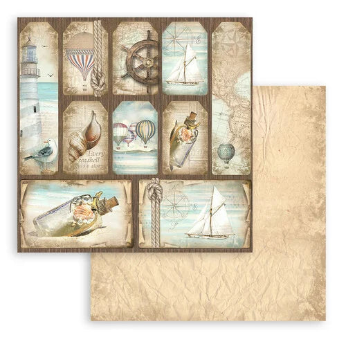 Stamperia - Sea Land Collection - 12 x 12 Paper Pad