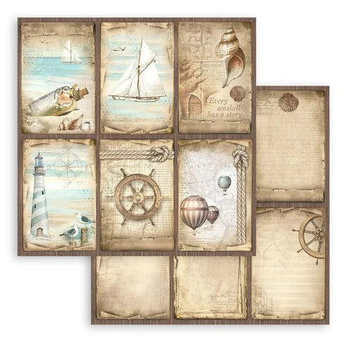 Stamperia - Sea Land Collection - 12 x 12 Paper Pad