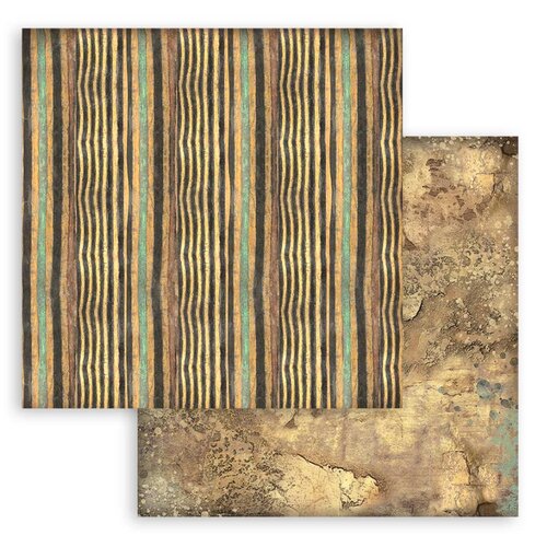 Stamperia - Fortune Collection - 8 x 8 Paper Pad - Backgrounds - Land of Pharaohs