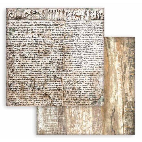 Stamperia - Fortune Collection - 8 x 8 Paper Pad - Backgrounds - Land of Pharaohs