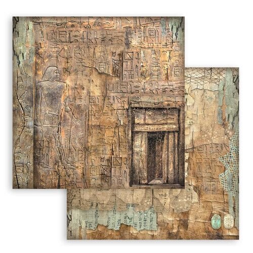 Stamperia - Fortune Collection - 8 x 8 Paper Pad - Backgrounds - Land of Pharaohs