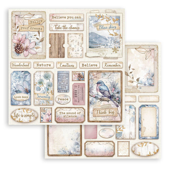 Stamperia - Dewdrops Collection - 8 x 8 Paper Pad