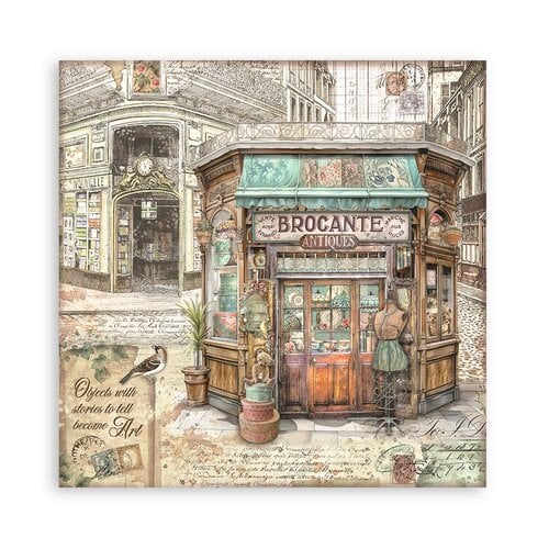 Stamperia - Brocante Antiques Collection - 12 x 12 Paper Pad - Single Face