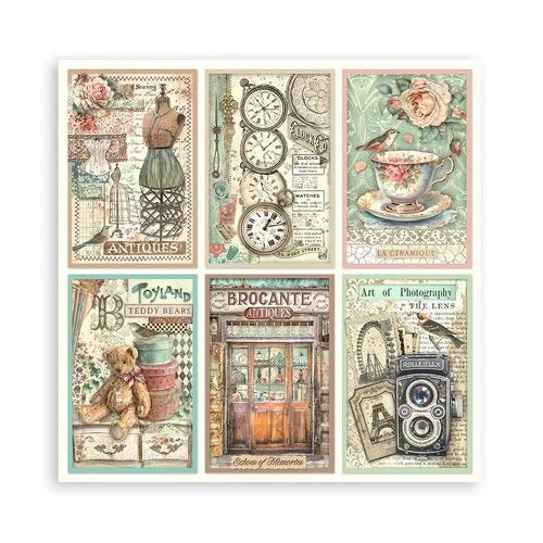 Stamperia - Brocante Antiques Collection - 12 x 12 Paper Pad - Single Face