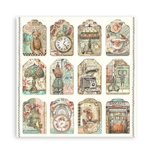 Stamperia - Brocante Antiques Collection - 12 x 12 Paper Pad - Single Face