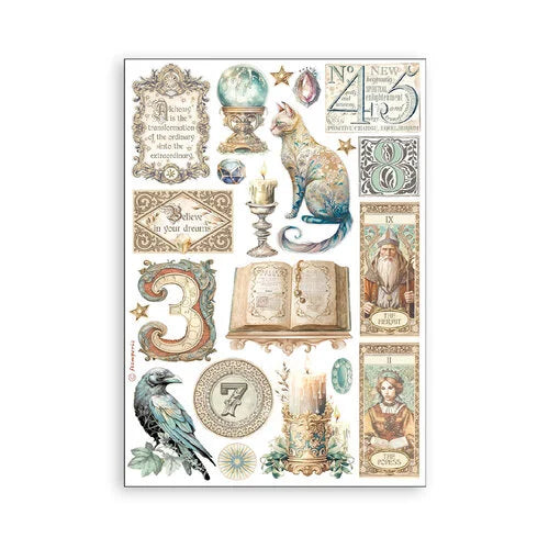 Stamperia - Fortune Collection - A5 Washi Pad - 8 Sheets