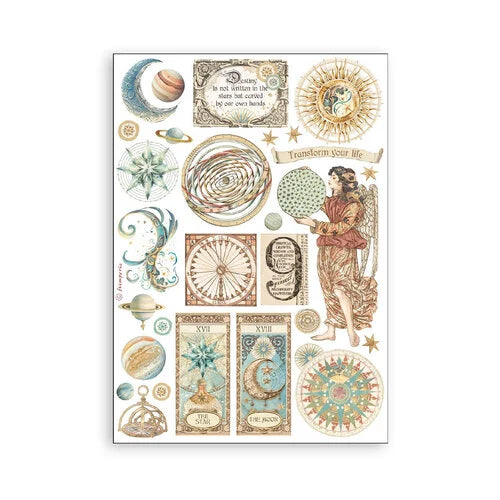 Stamperia - Fortune Collection - A5 Washi Pad - 8 Sheets