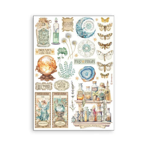 Stamperia - Fortune Collection - A5 Washi Pad - 8 Sheets