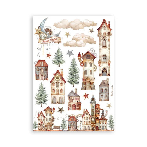 Stamperia - Gear up for Christmas Collection - Washi Pad - 8 Sheets