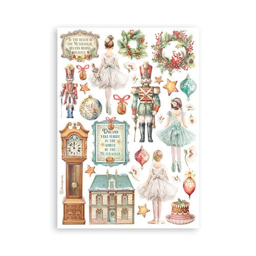 Stamperia - The Nutcracker Collection - Washi Pad - 8 Sheets