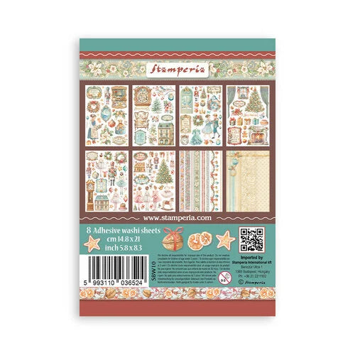 Stamperia - The Nutcracker Collection - Washi Pad - 8 Sheets