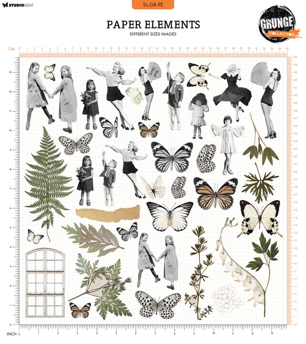 Studio Light - Paper Elements People & Botanics Grunge Collection