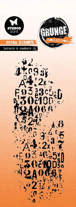 Studio Light - Clear Stamp Letters & Numbers Grunge Collection 1 PC