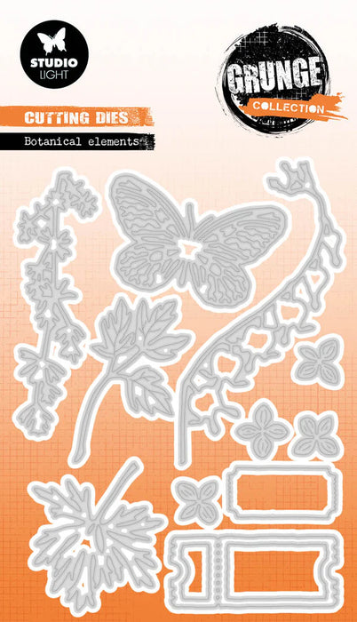 Studio Light - Cutting Die Botanical Elements Grunge Collection 13 PC