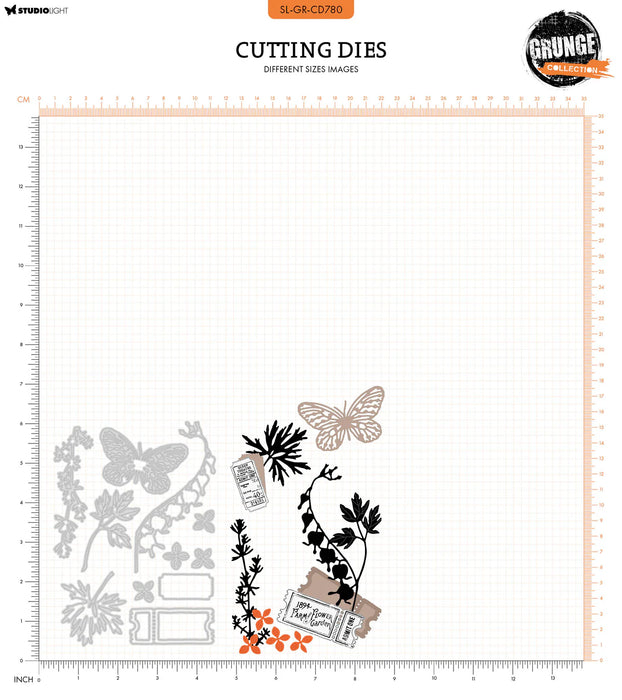 Studio Light - Cutting Die Botanical Elements Grunge Collection 13 PC