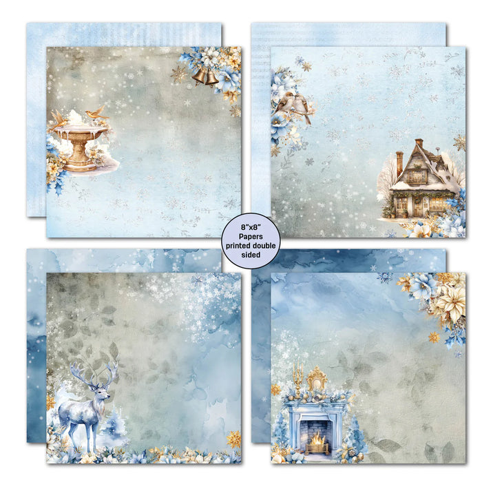 3Quarter Designs - Snowflake Season 8x8 Paper Pack