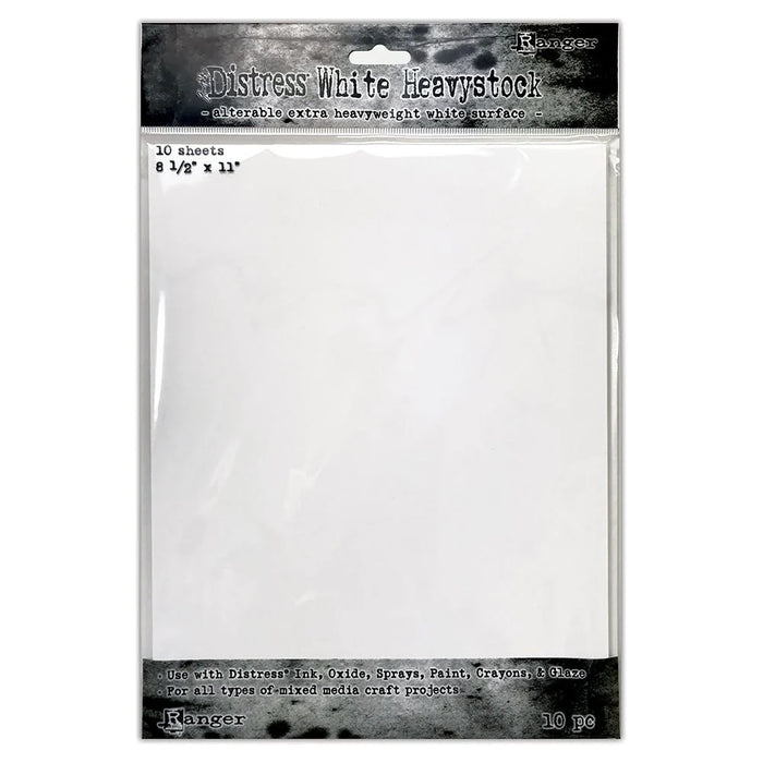 Ranger Ink - Tim Holtz - Distress 8.5 x 11 White Heavystock Ranger