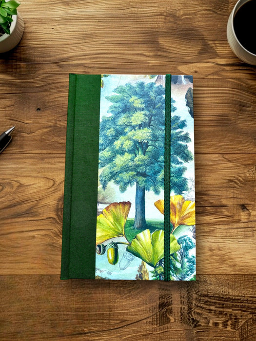 Bomo Art Paper - Half Fabric Bound Journal - The Mysterious Life of Trees