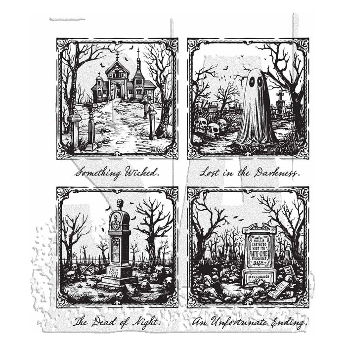 Stampers Anonymous - Tim Holtz Cling Rubber Stamps Framed Frights